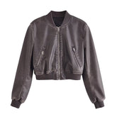Blouson aviateur en similicuir Urban Casual